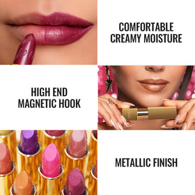Oulac full face look with hot pink lips creating a bold, hydrating statement