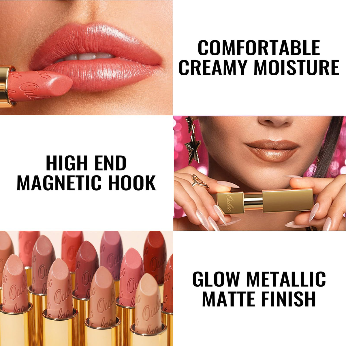 Oulac mirror-finish packaging reflecting light and luxe look
