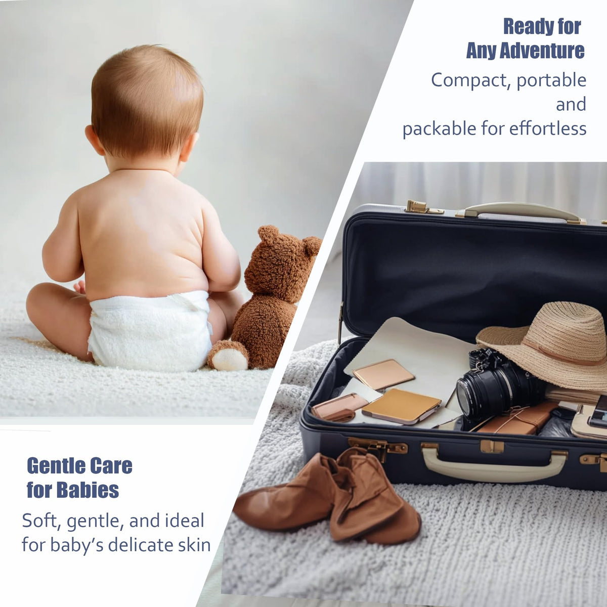 ourmed life bathroom travel setting showing portable hygiene for trips