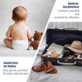 ourmed life bathroom travel setting showing portable hygiene for trips