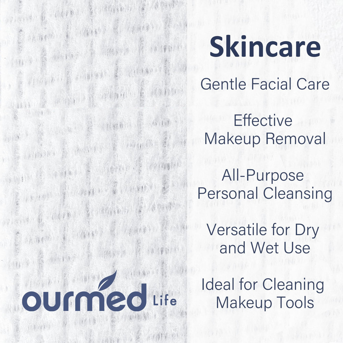 ourmed life close-up of EF texture highlighting soft absorbent weave