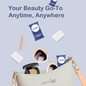 ourmed life compressed tablet close-up highlighting compact portability