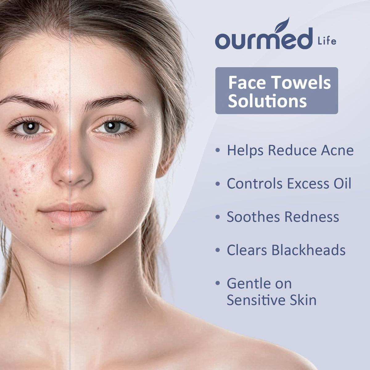 ourmed life dot texture close-up highlighting soft absorbent surface