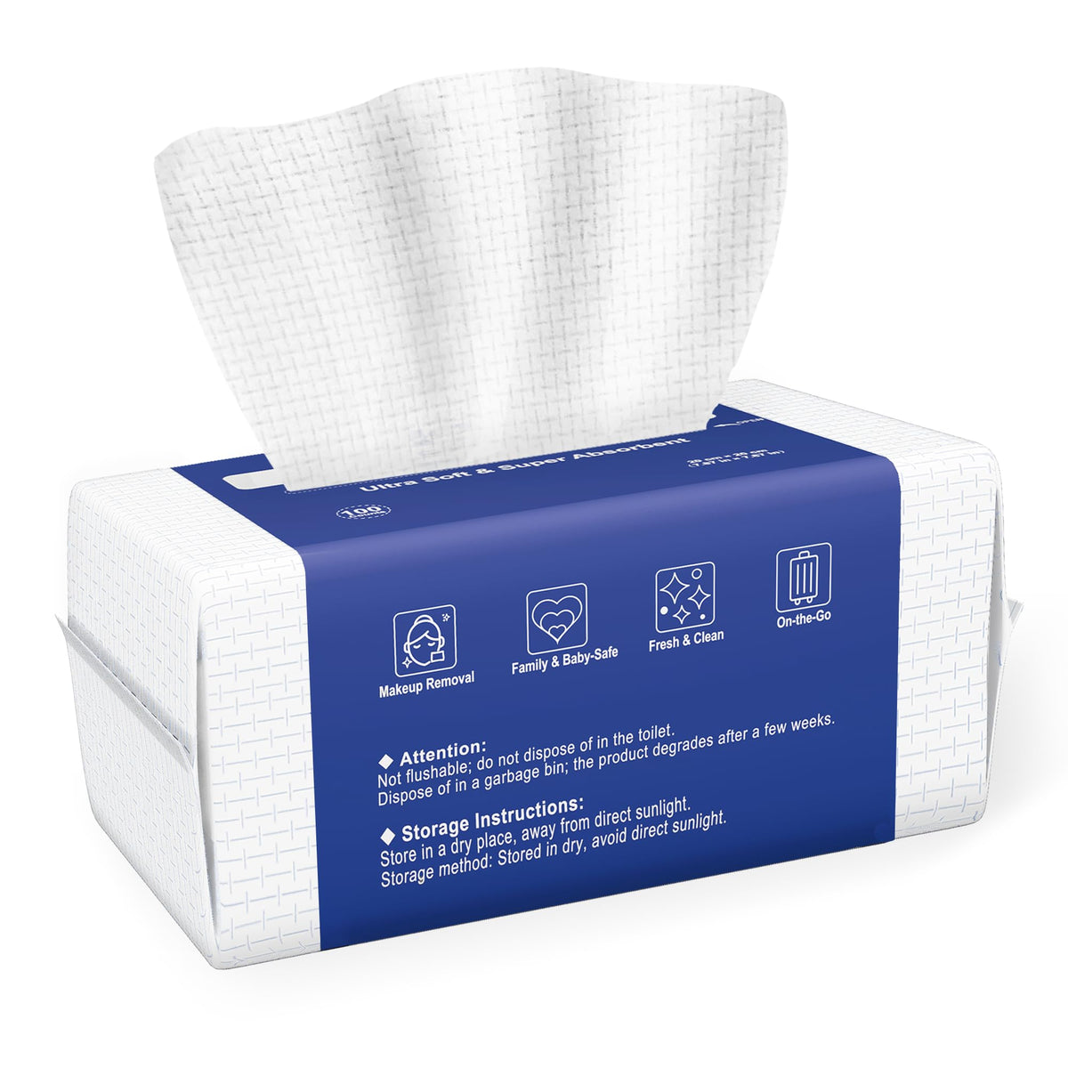 ourmed life front packaging showing 100-count and biodegradable benefit