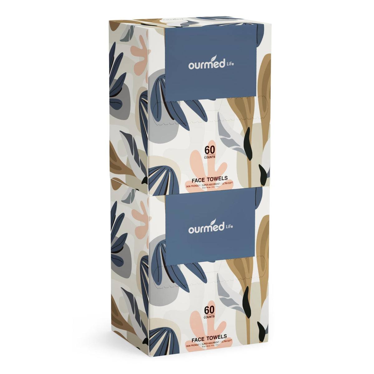 ourmed life front packaging showing 120 count and size benefits