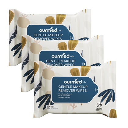 ourmed life front packaging showing three 10-count packs and product benefits