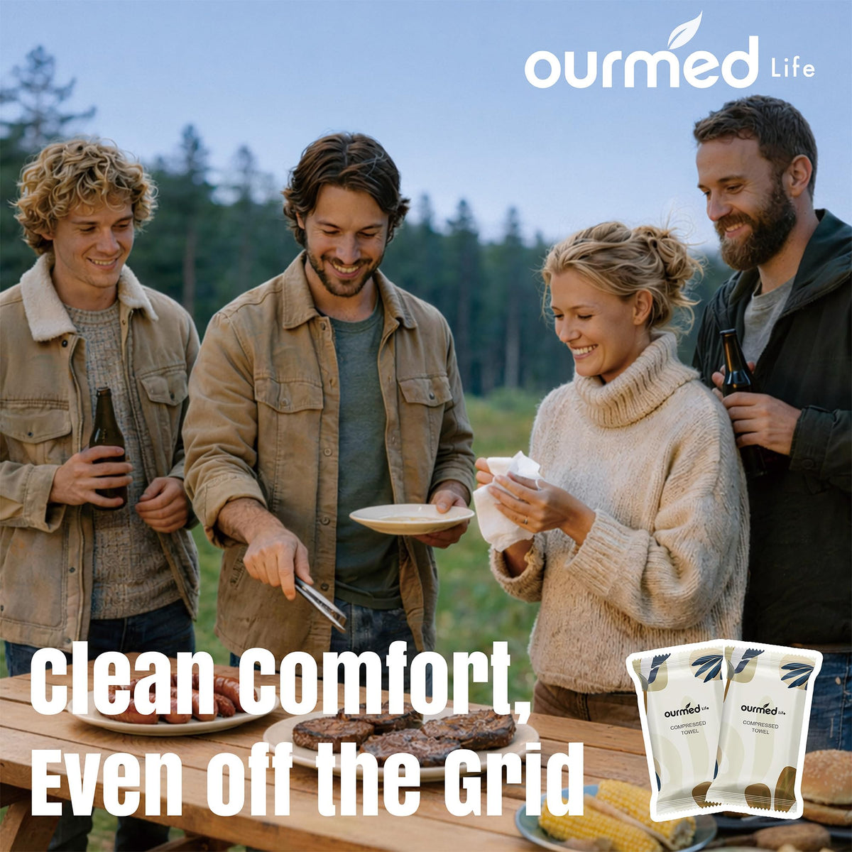 ourmed life tablet expanding in hand with water, quick hydration and readiness