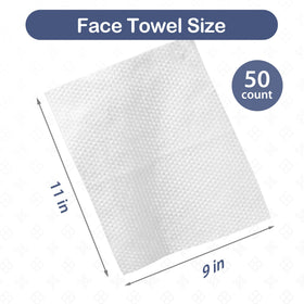 Ourmed Life towel on bathroom vanity for travel-ready, hygienic skincare