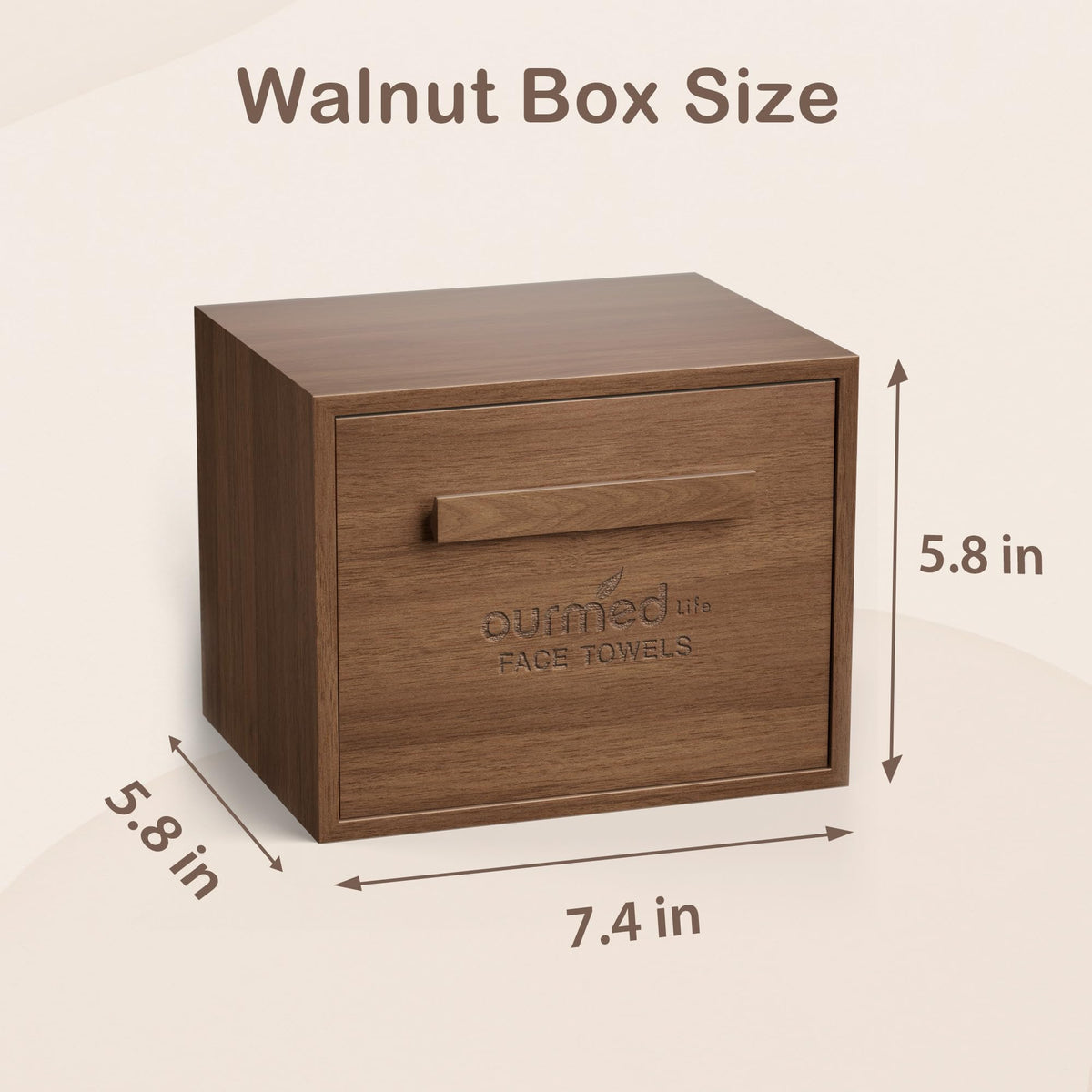 ourmed life size comparison with hand showing compact space-saving benefit