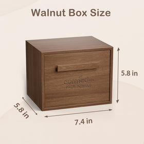 ourmed life size comparison with hand showing compact space-saving benefit