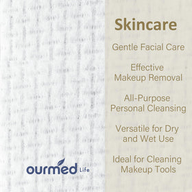 Ourmed Life close-up of rayon texture highlighting softness and absorbency