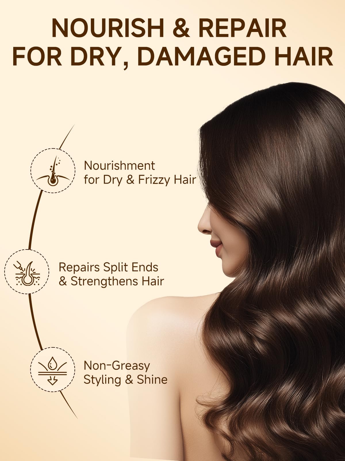 Outccogo applied to damp hair demonstrating moisture lock-in benefit