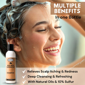 OVANTE bottle placed on bath shelf suggesting daily routine convenience
