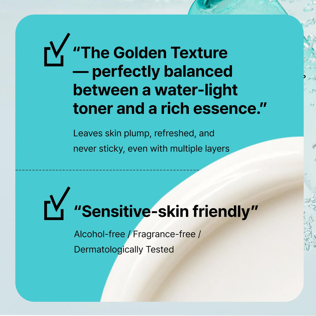 OVERLAPS bottle in bathroom routine suggesting daily morning and night use