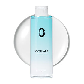 OVERLAPS front bottle showing sleek packaging and calming benefits