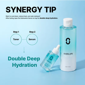 OVERLAPS product with plant still life reinforcing clean, vegan formulation