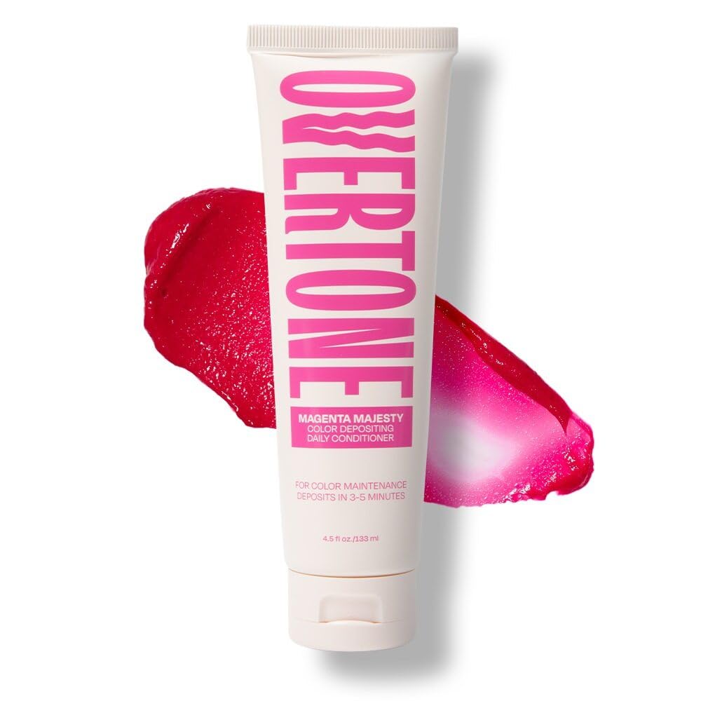 oVertone front packaging showing Magenta Majesty and product benefit