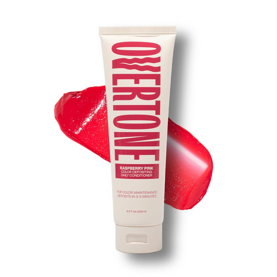 oVertone front packaging showing Raspberry Pink and brightening benefit