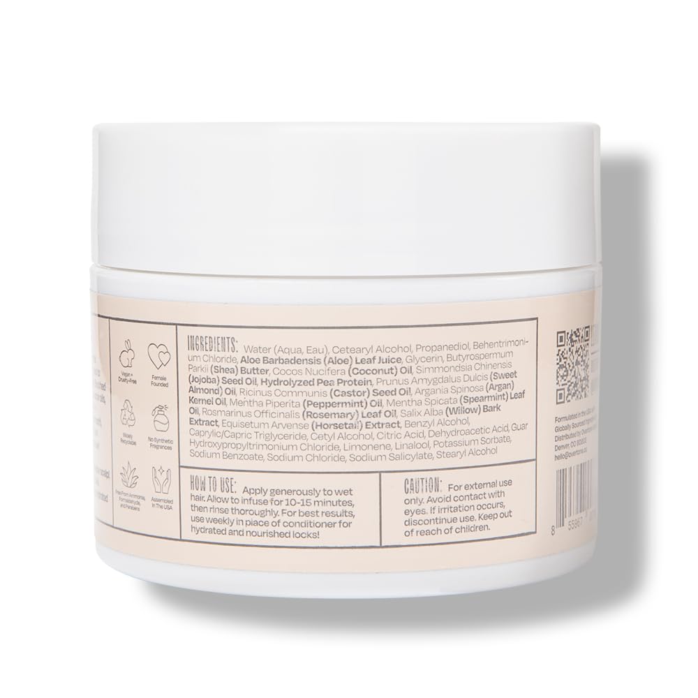 oVertone mask texture scooped on fingertip highlighting creamy hydration