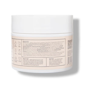 oVertone mask texture scooped on fingertip highlighting creamy hydration