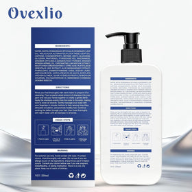 OVEXLIO before and after hair showing fuller-looking results over time