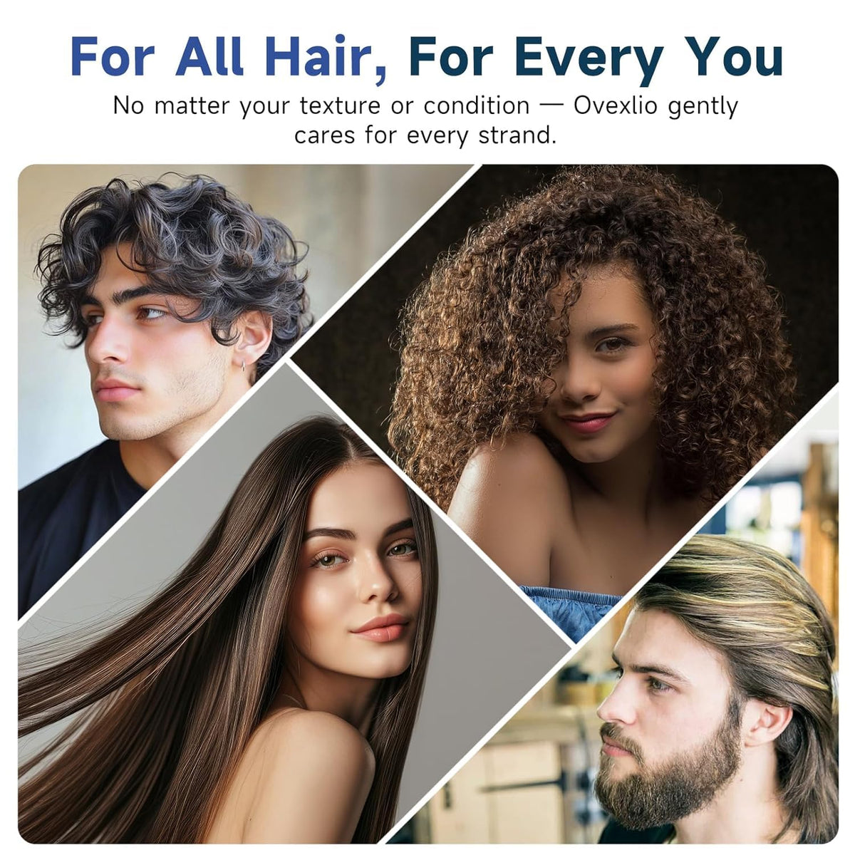 OVEXLIO texture with argan oil drop highlighting conditioning benefit