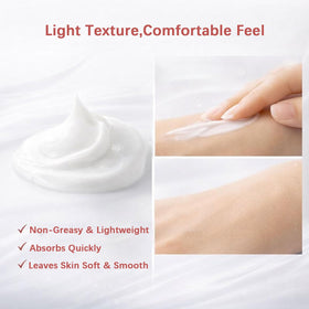 OVLESOKU Koriderm next to a ruler showing 1.69 fl oz compact size