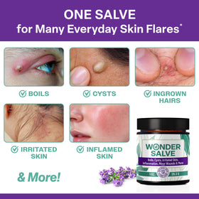 Closeup of Owell Naturals salve texture demonstrating smooth, non sticky finish