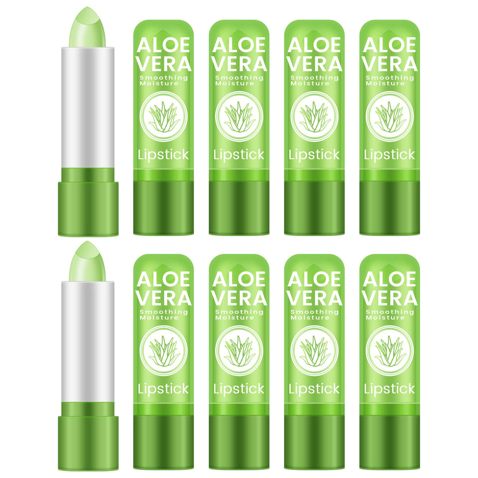 Ownest pack of ten lip balms showing neat front arrangement and convenience