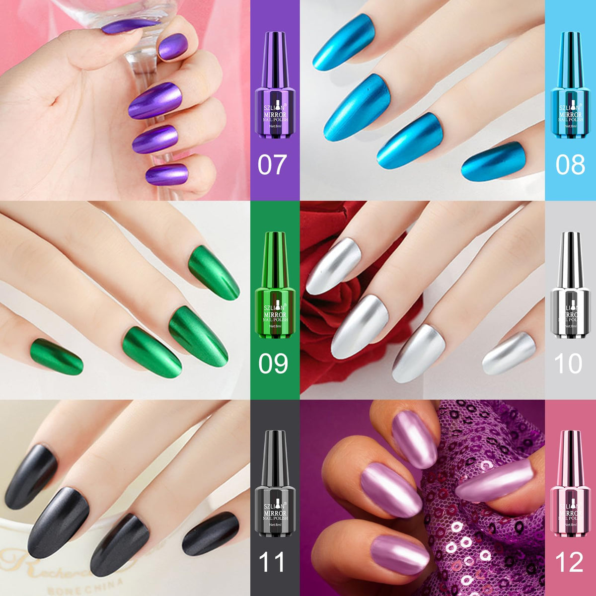 Ownest nail in use on hand showing glossy mirror manicure and wearable style benefit