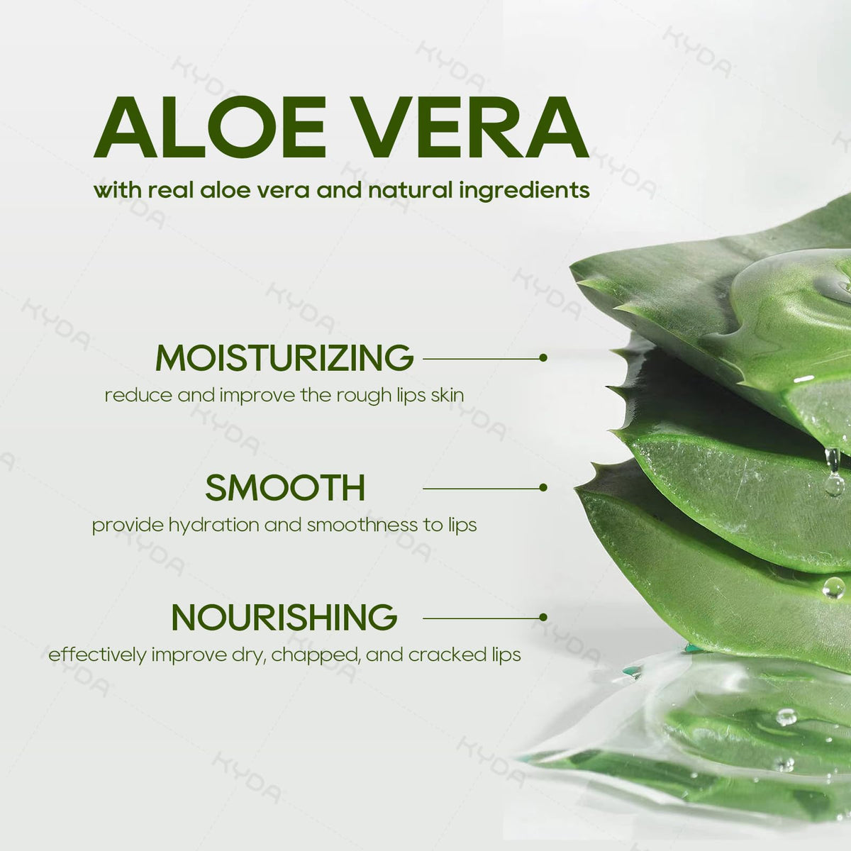 Ownest close-up of balm texture showing creamy aloe formula for smooth lips