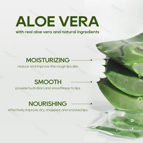 Ownest close-up of balm texture showing creamy aloe formula for smooth lips