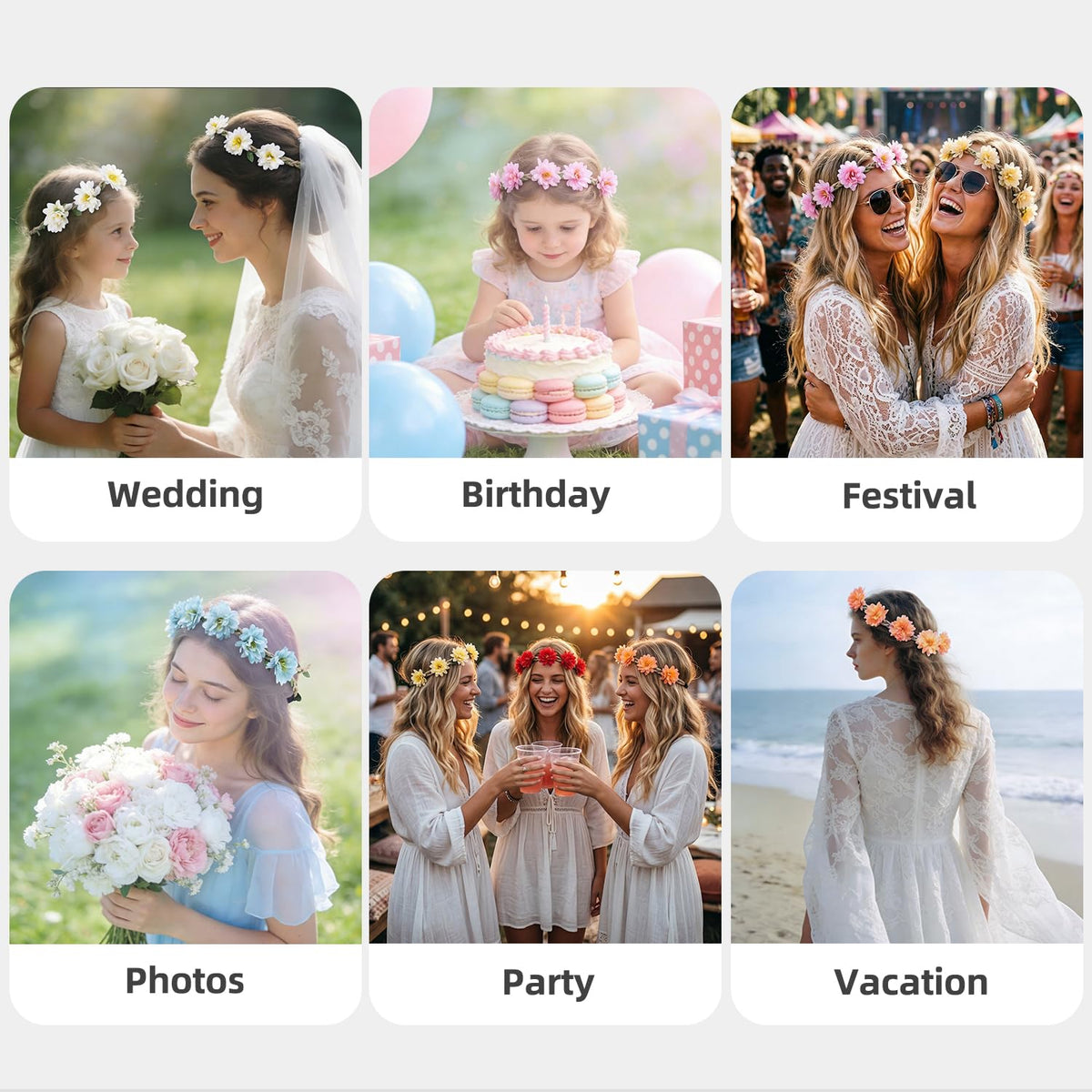 ownoxy group wearing crowns at a wedding showing coordinated look