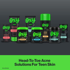 Oxy pad applied to back showing effective target treatment for body acne