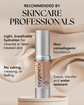 Oxygenetix texture close-up demonstrating lightweight finish and easy blendability