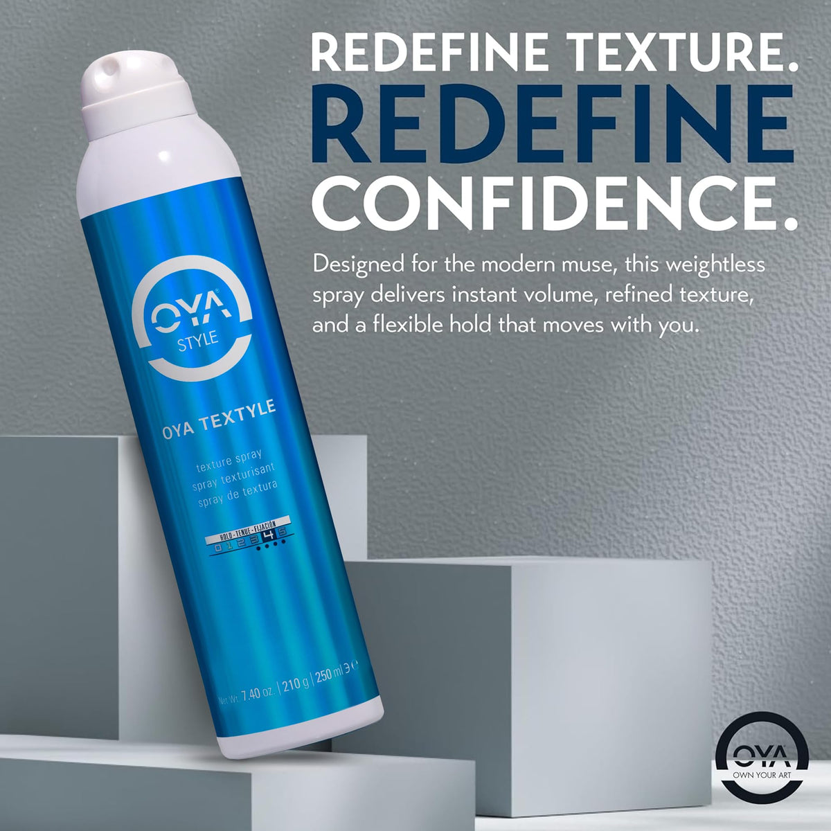 OYA label detail listing sea kelp and botanical extracts for nourishment