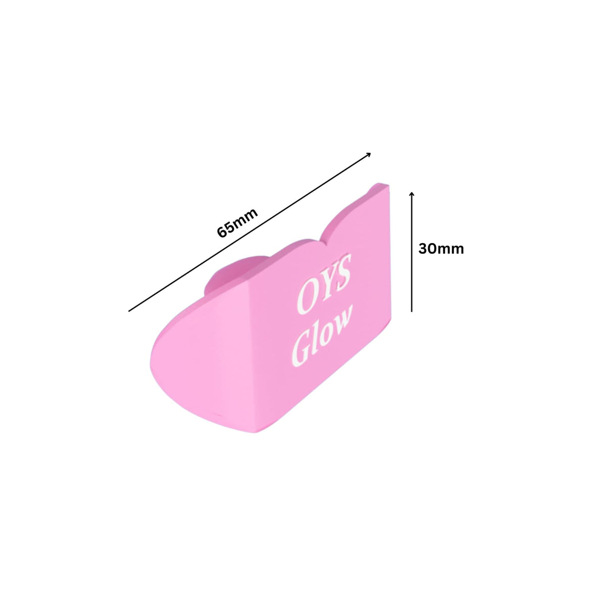 OYS GLOW in use on sunbed demonstrating secure fit and coverage benefit