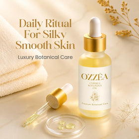 OZZÊA smoothing post-shave skin demonstrating reduced irritation and refined pores