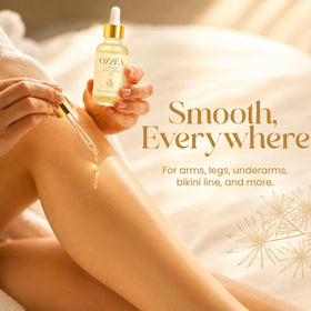 OZZÊA on bathroom vanity in a lifestyle scene suggesting daily skincare routine
