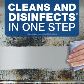 P&G PROFESSIONAL Spic and Span streak-free glass mirror demonstrating brilliant shine