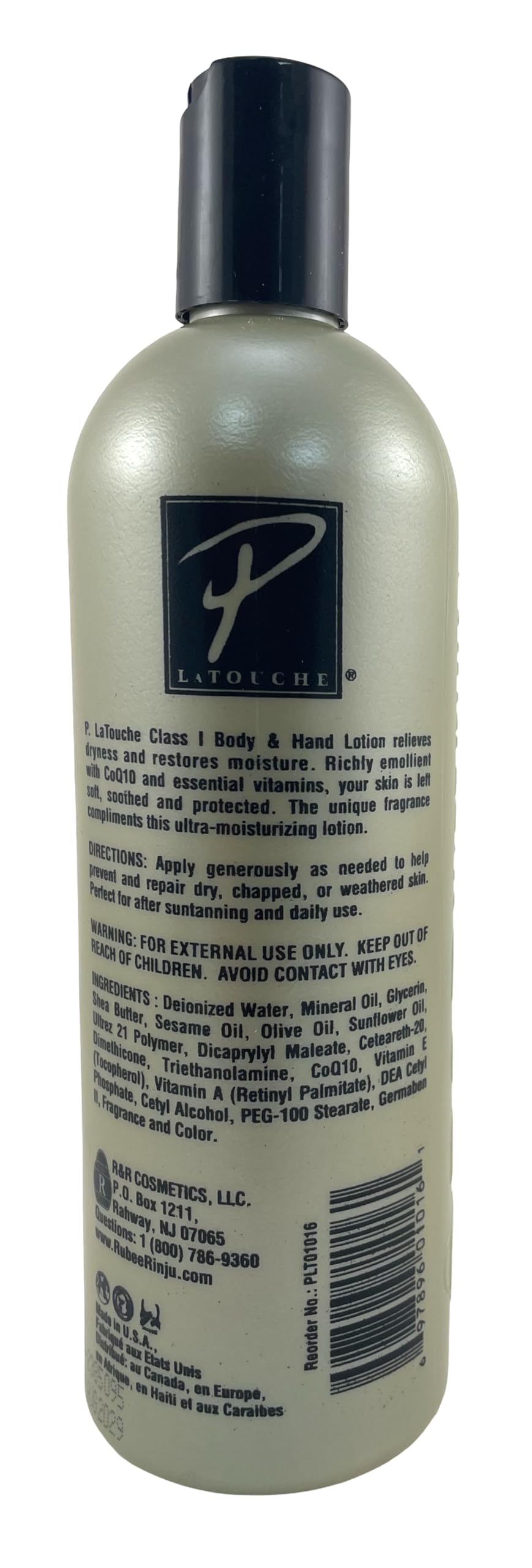P. Latouche cream texture swipe showing rich emollient feel
