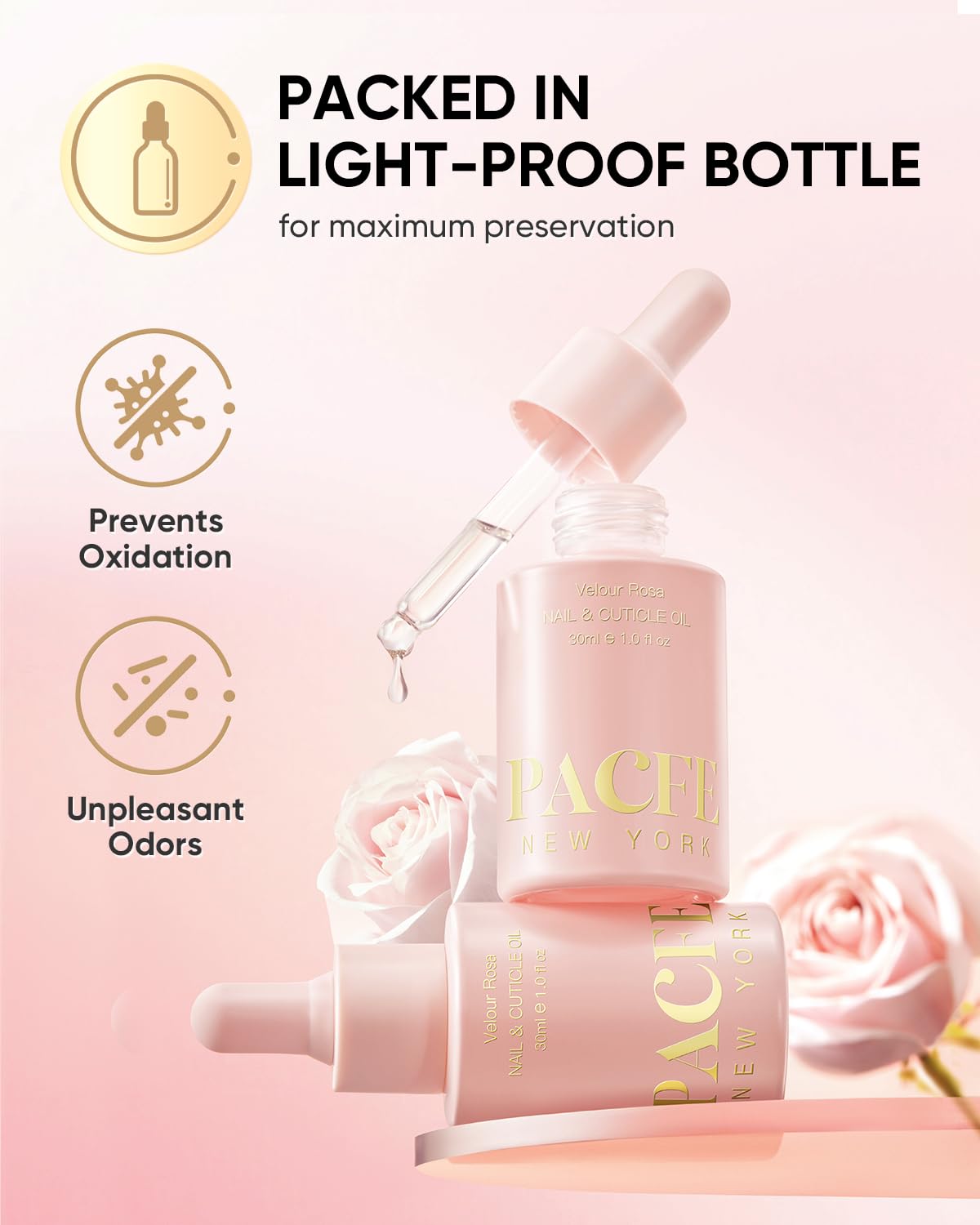 pacfe label ingredient list showing natural oils like jojoba, squalane and rose hip