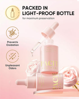 pacfe label ingredient list showing natural oils like jojoba, squalane and rose hip