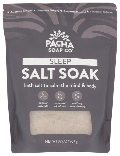 Pacha Soap Co jar front view showing label and jar size for easy selection