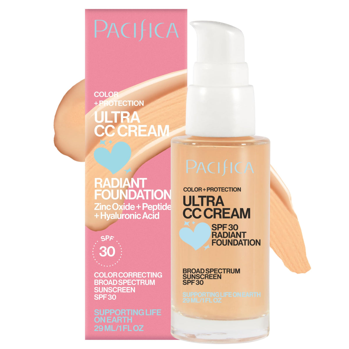 Pacifica front packaging showing product tube and label for easy identification and benefit