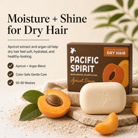 Pacific Spirit bar producing lather in hand for gentle cleansing