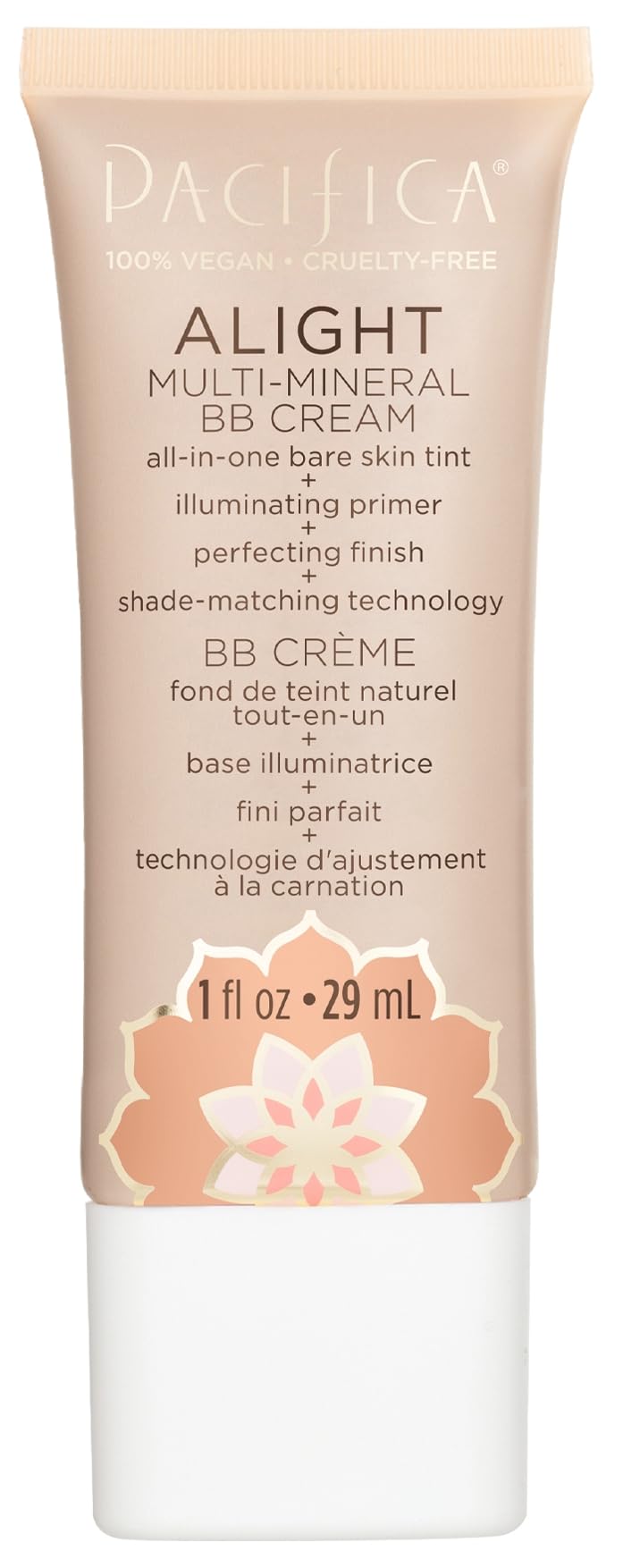 Pacifica front packaging showing tube and label for easy recognition and portability