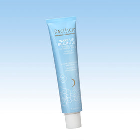 Pacifica balm applied on hand while massaging to dissolve makeup effectively