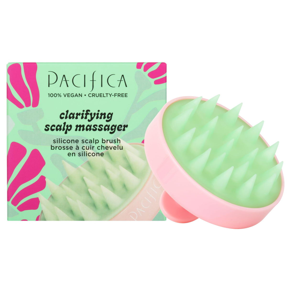 Pacifica before and after scalp area showing reduced flakes