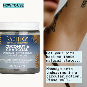 Pacifica before and after underarm photo showing brighter smoother skin benefit